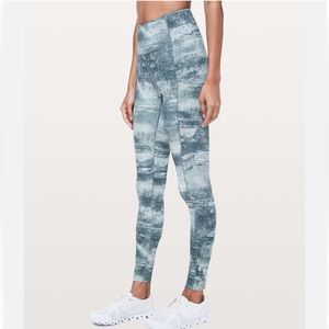 Lululemon Fast & Free 31" Tight in Azurite Mint Tint